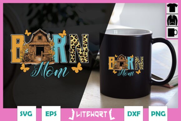 Barn Mom SVG: Crafts & Graphics for Brands