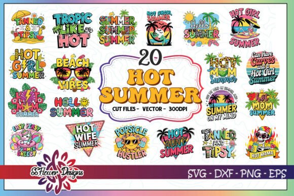 Hot Summer SVG Bundle: Graphics for Crafts & Sales