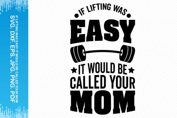 If Lifting Was Easy Clipart: Bold Graphics for Crafts
