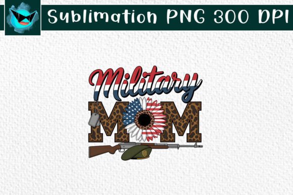 Military Mom Love American Flag SVG for Crafts & Graphics
