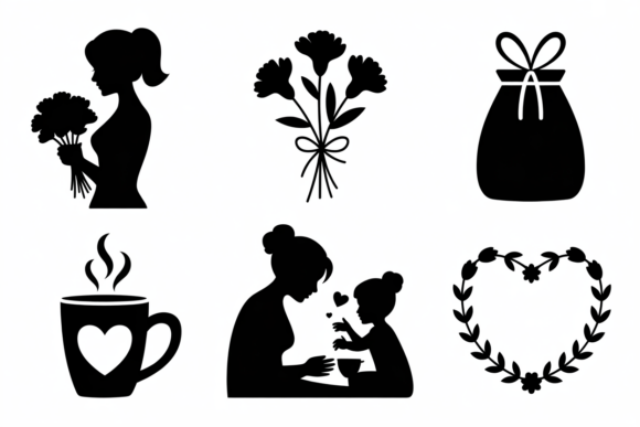 Mom and Child SVG: Graphics for Crafts & Branding