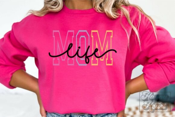 Mom Life Varsity Script: Graphics for Crafts