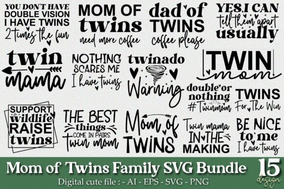 Mom of Twins Family SVG Bundle: A Designer's Review