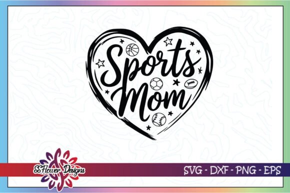 Sports Mom Love Hockey Mama SVG: Graphics for Crafts